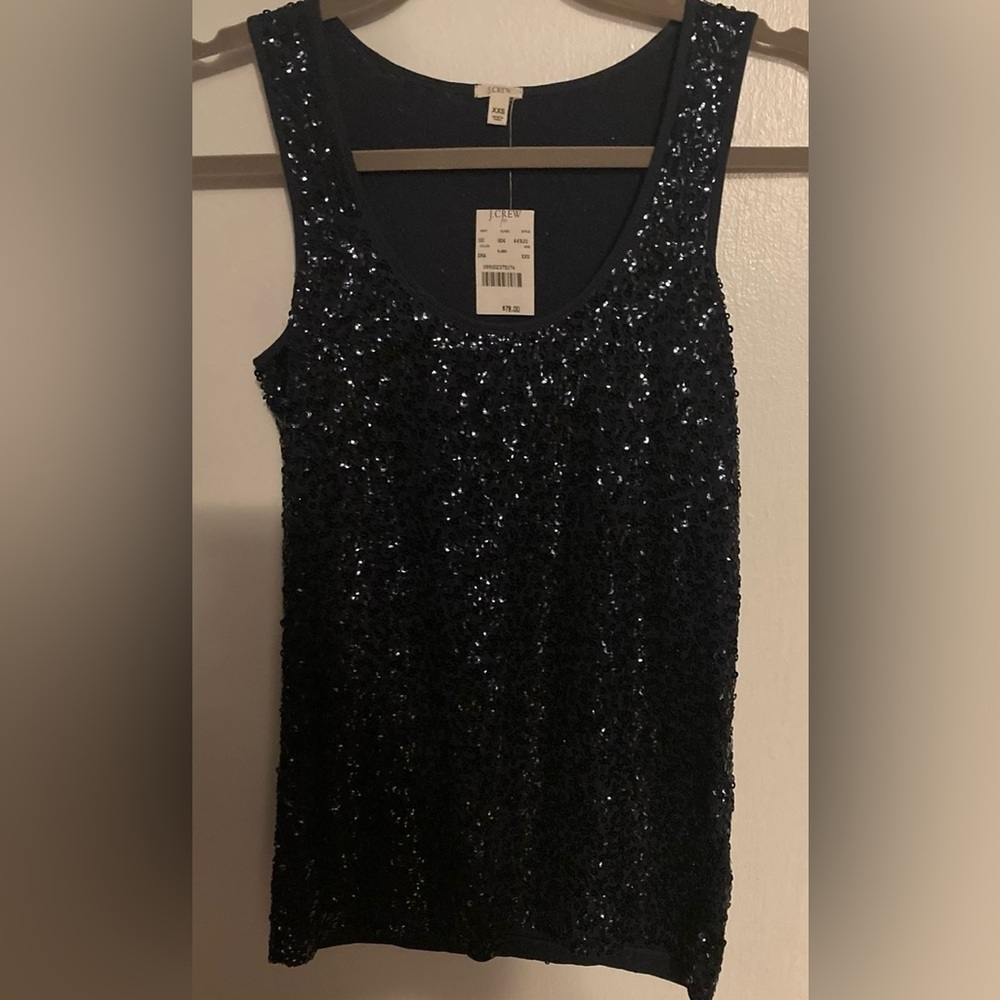 J.Crew Vintage Sequin Tank Top